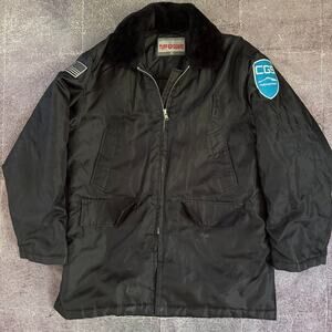 Men's Tuff Guard Black Quilted Insulated Zip Up CGS Security Coat Jacket Sz XS